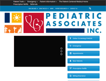Tablet Screenshot of pediassociatesinc.com